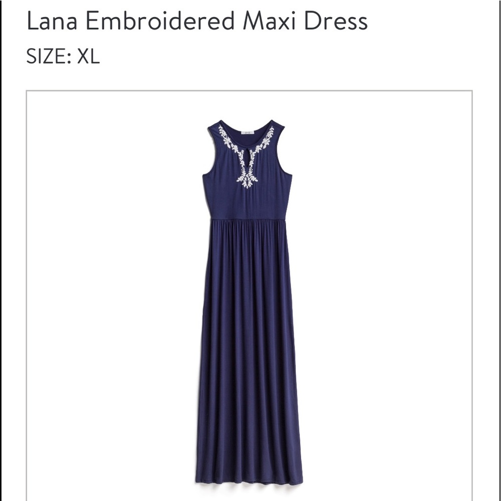 👗 EUC Lana Embroidered Maxi 👗